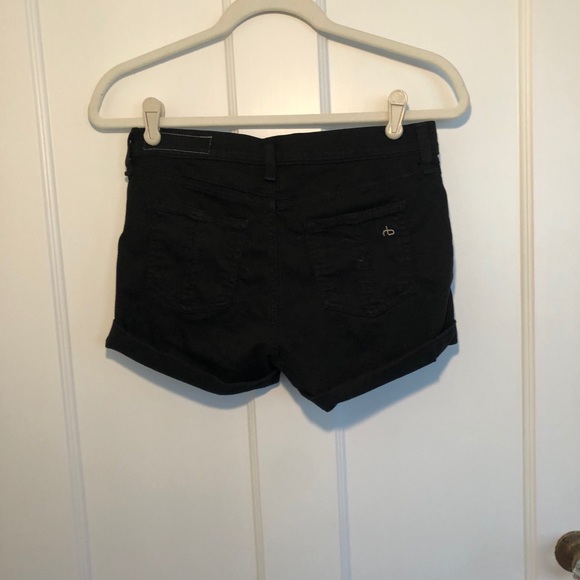 Rag and Bone Black Jean Shorts Size 25 - Picture 3 of 6